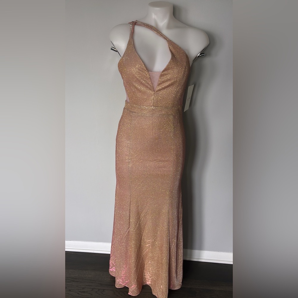 Elegant Pink Glitter Dress